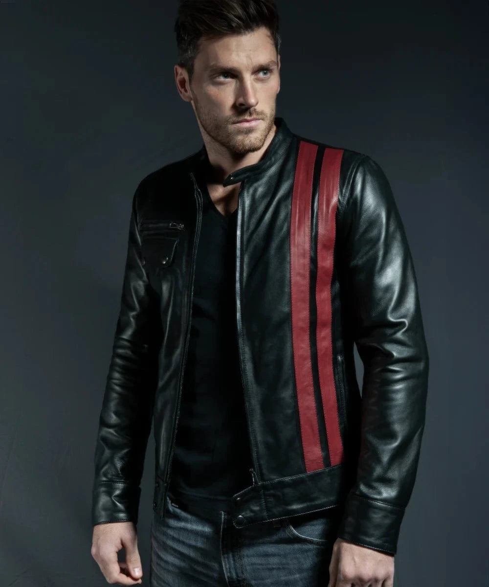 Soul Revolver mens Frankenstein leather jacket