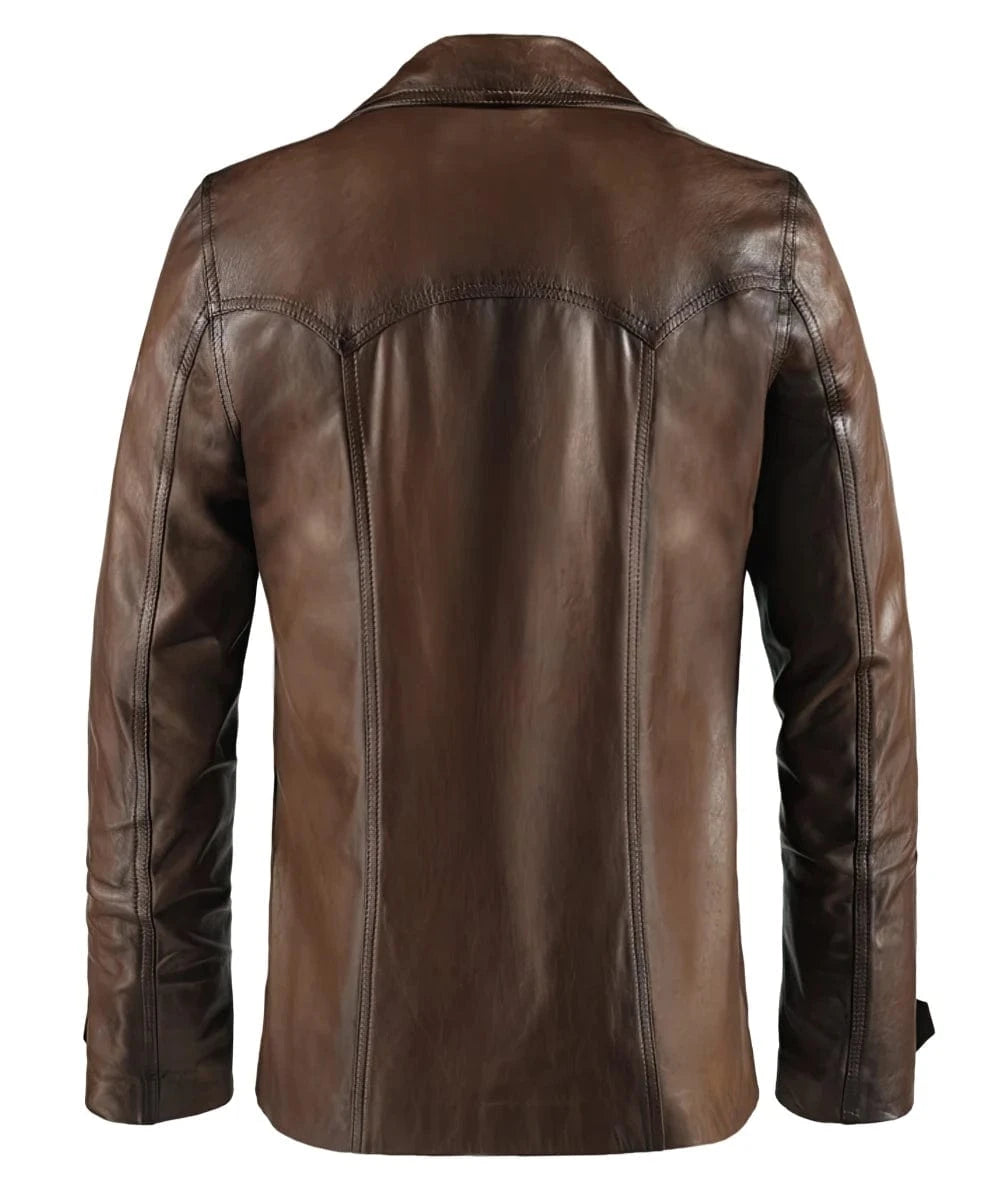 Soul Revolver mens Heist leather jacket