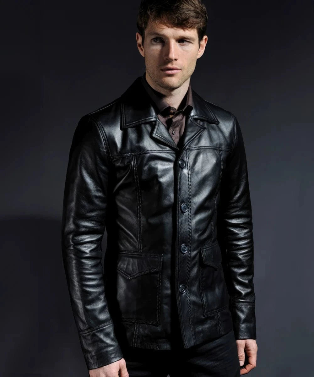 hitman classic vintage leather jacket