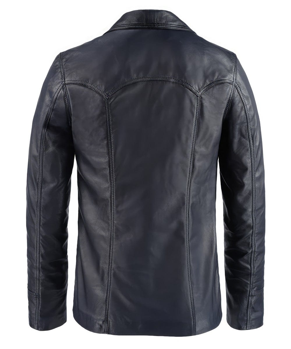 Soul Revolver mens Hitman leather jacket