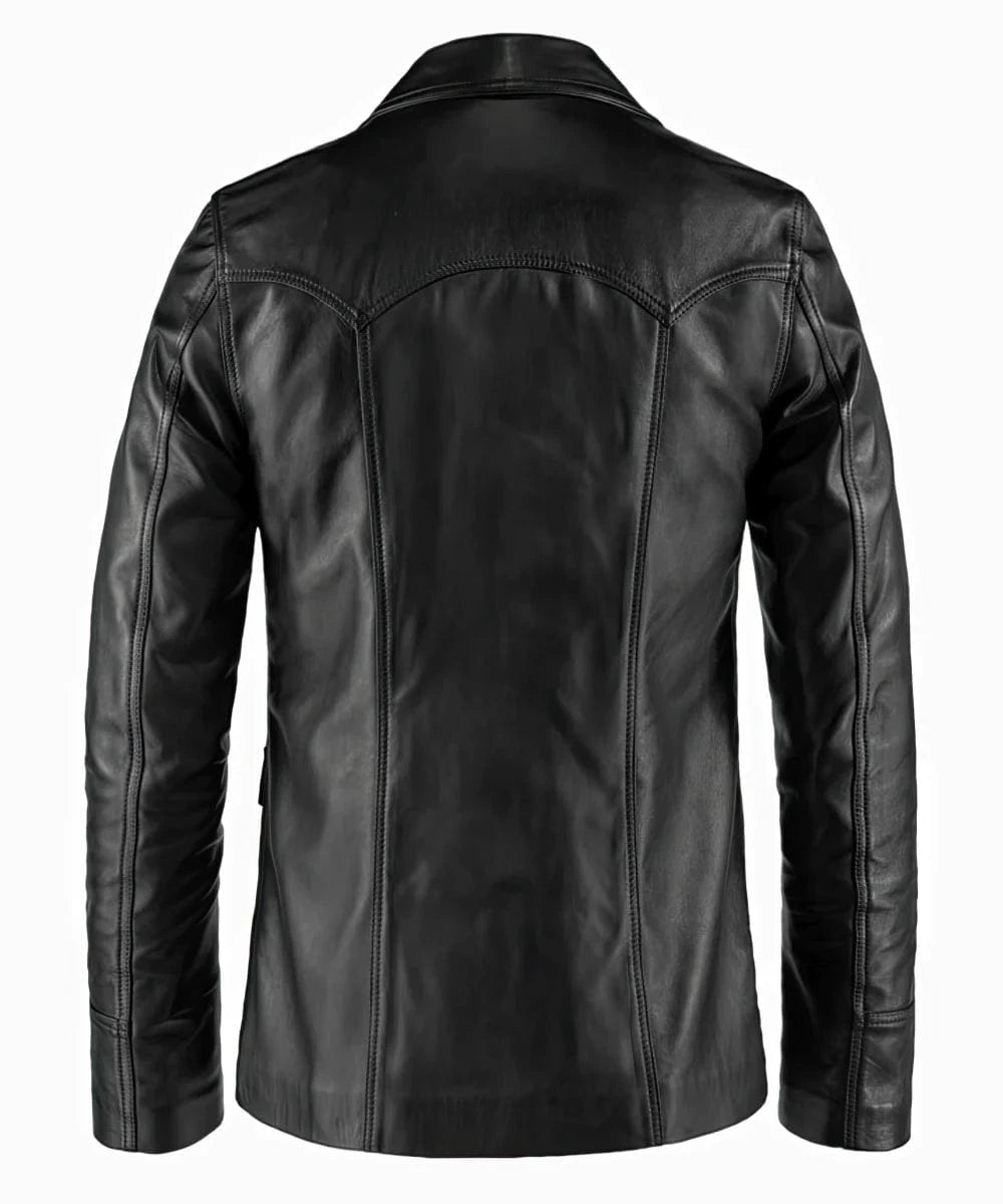Soul Revolver mens Hitman leather jacket