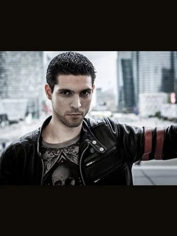 Hybrid black leather jacket