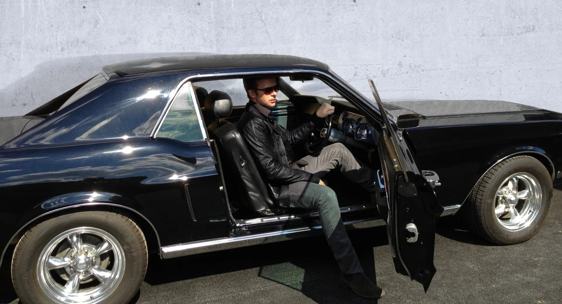 Leather jacket delivery