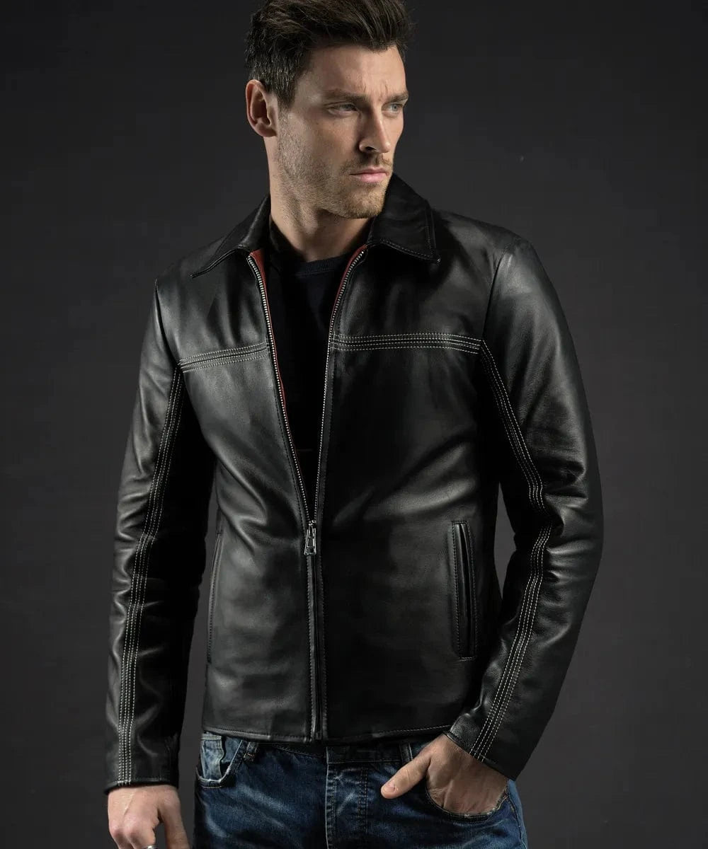 Soul Revolver Leather Jacket mens Layer Cake leather jacket