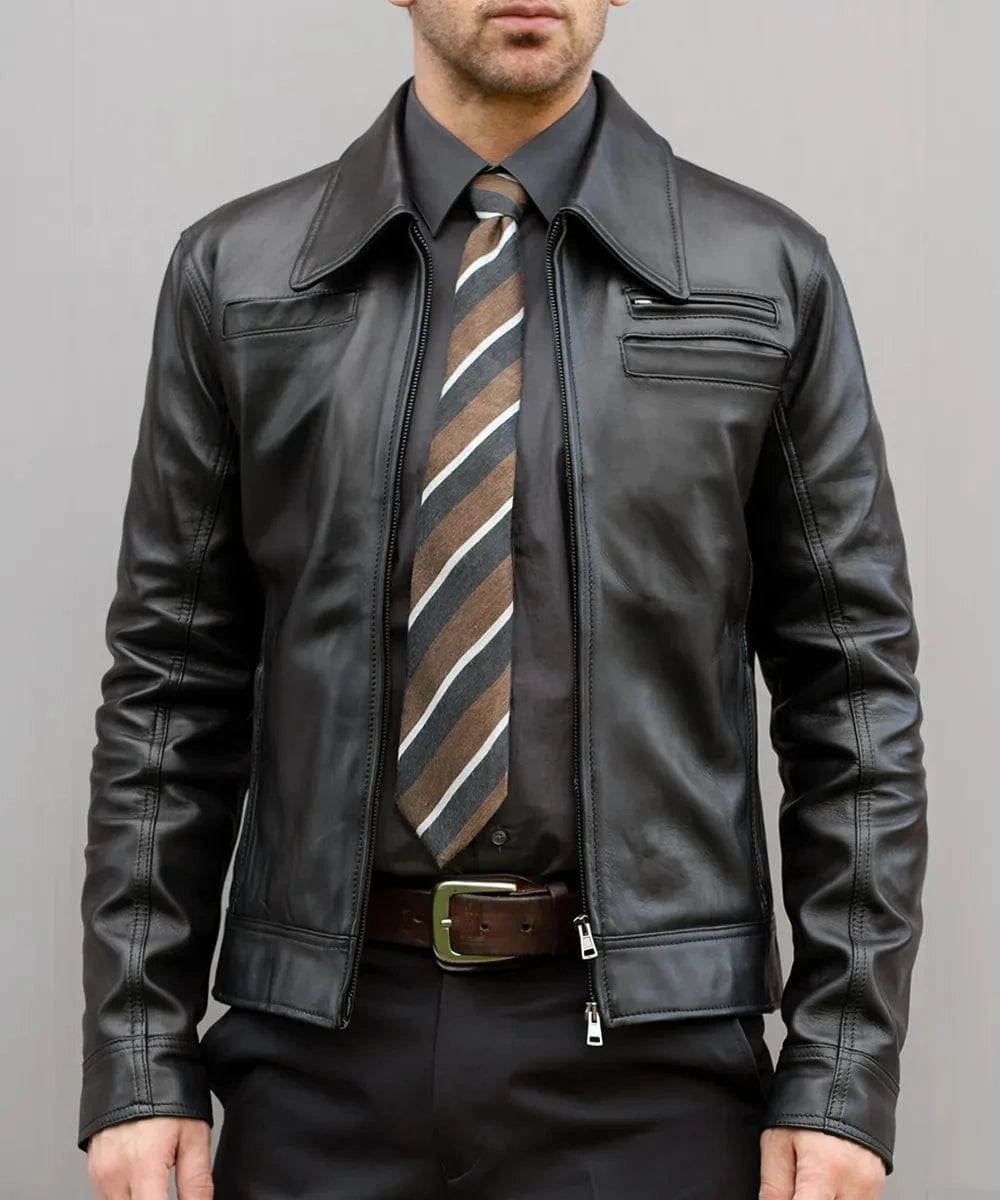 Soul Revolver Leather Jacket mens Looper leather jacket