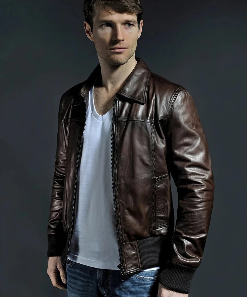 Soul Revolver Leather Jacket mens The Deal leather jacket