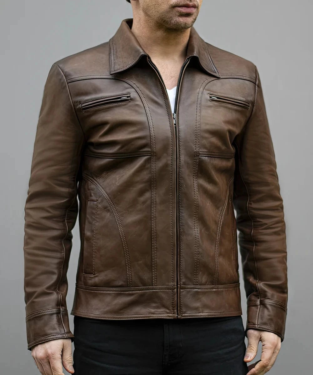 Soul Revolver Leather Jacket mens The Mob leather jacket