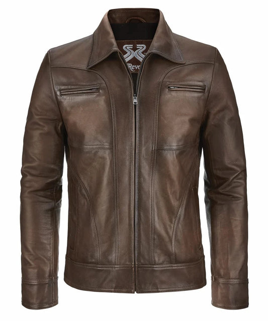 Soul Revolver Leather Jacket XS mens The Mob leather jacket