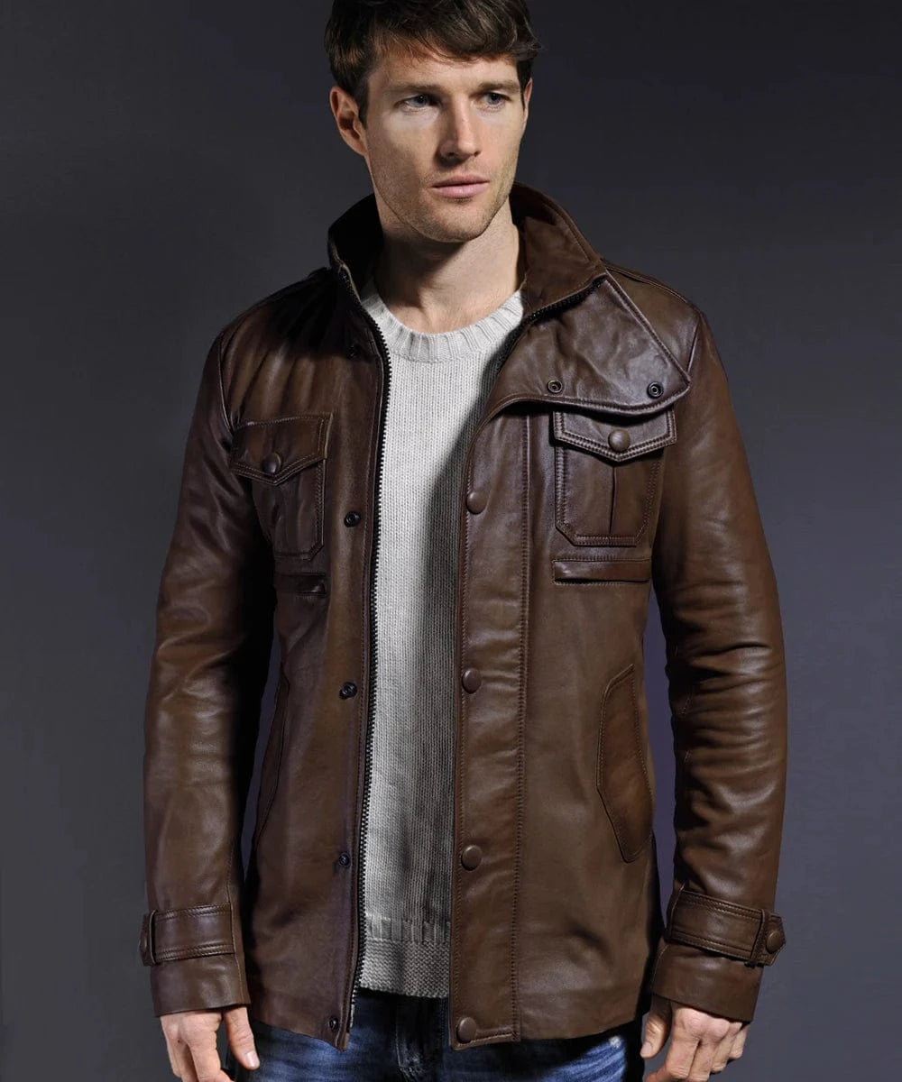 Soul Revolver Leather Jacket mens Yushan leather jacket