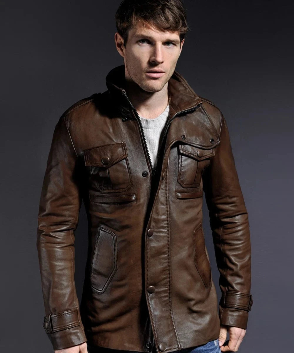 Soul Revolver Leather Jacket mens Yushan leather jacket