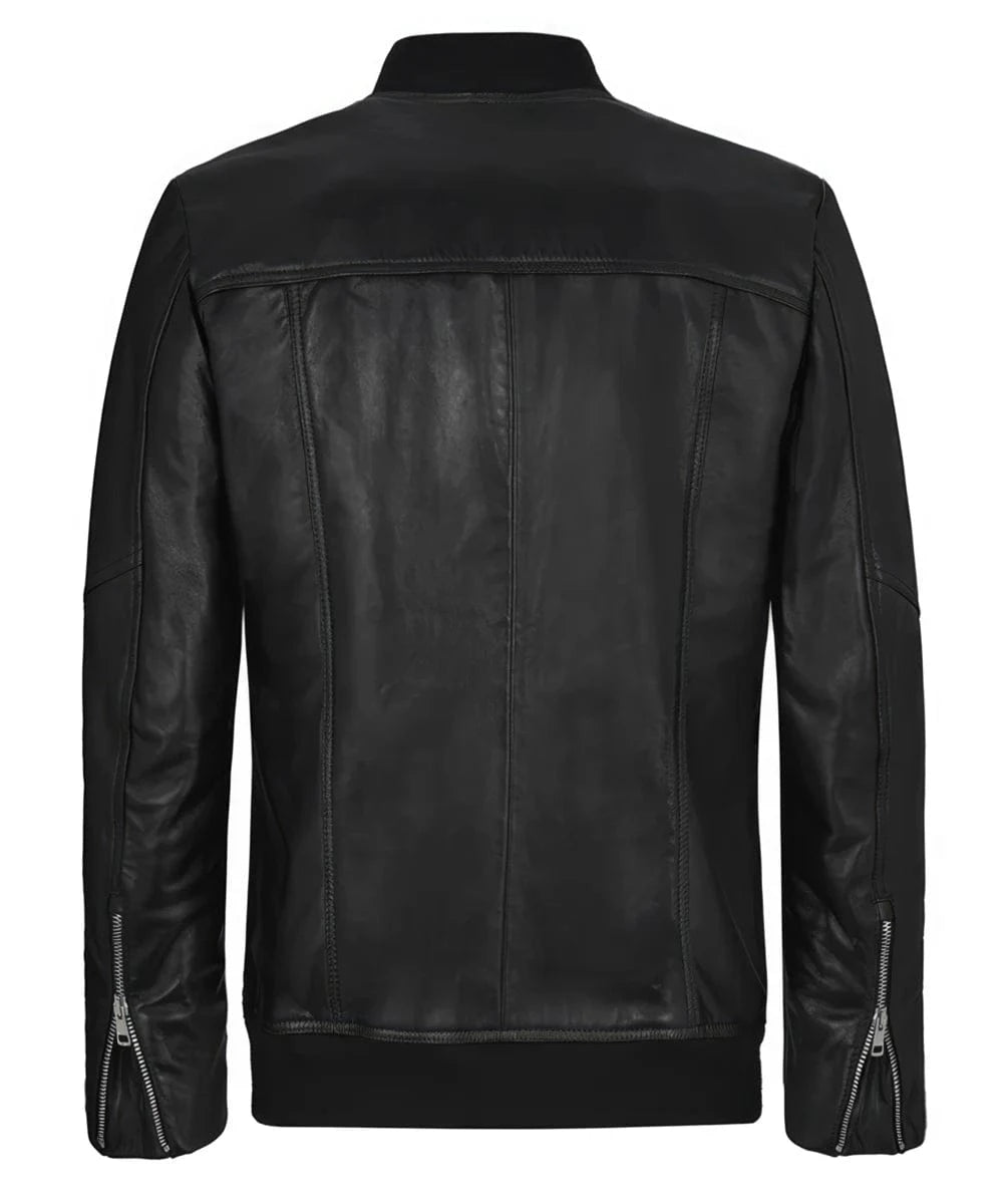 Legacy mens black leather jacket