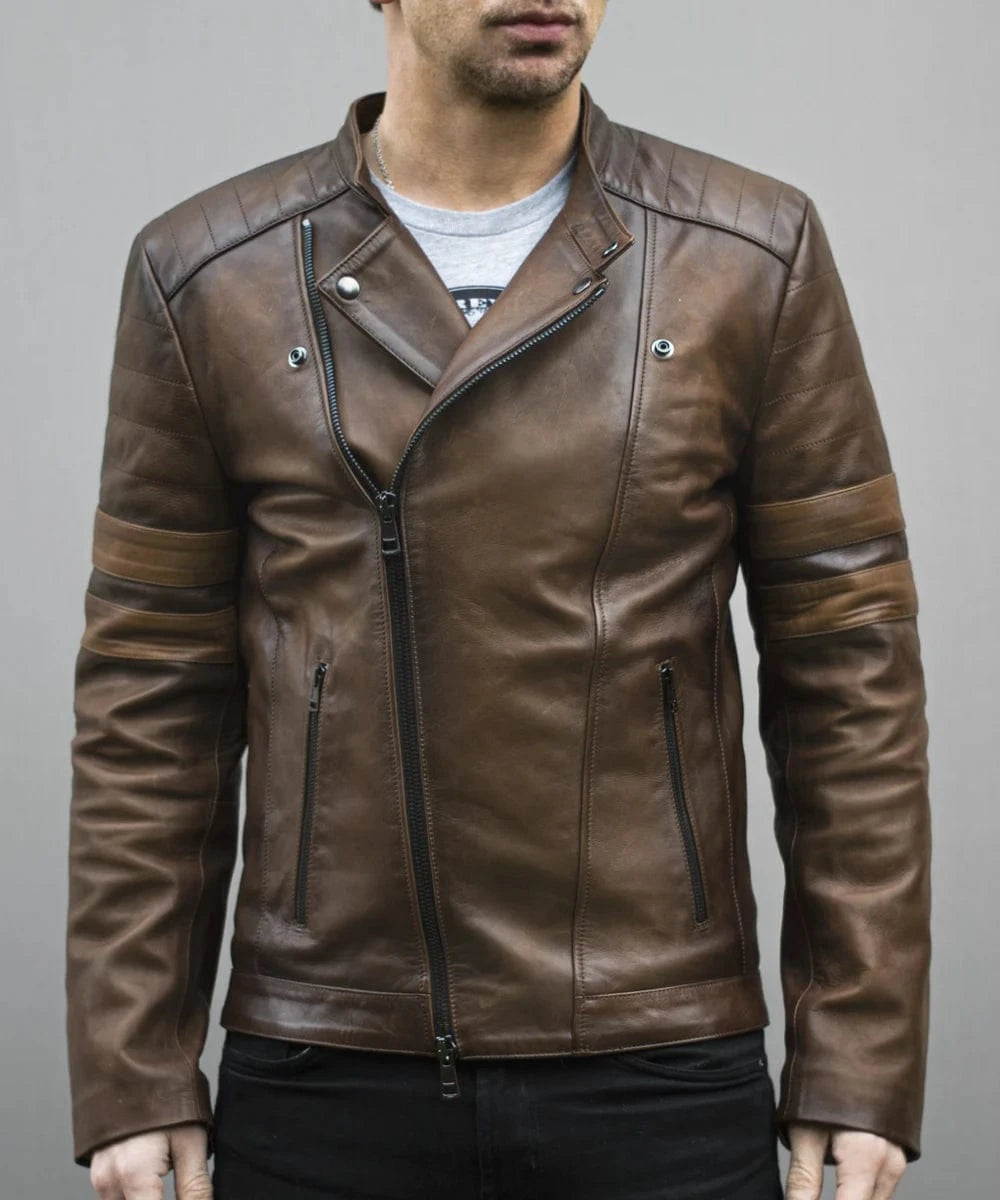 legion antique brown leather jacket
