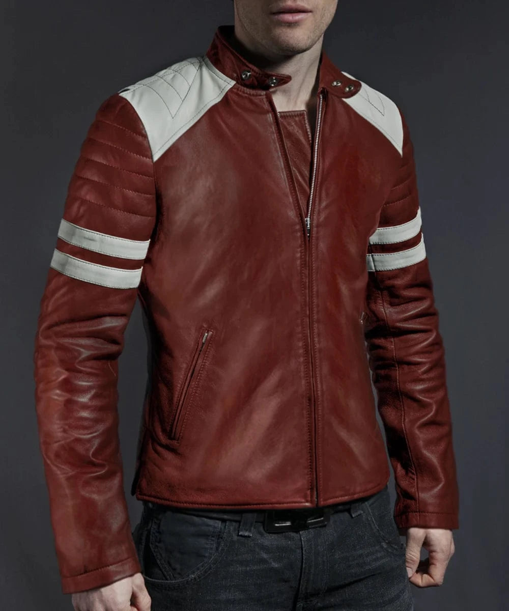 Men's Red Leather Jacket – Movie Replica – Mayhem | Soul Revolver Men's Red Leather Jacket – Movie Replica – Mayhem | Soul Revolver
