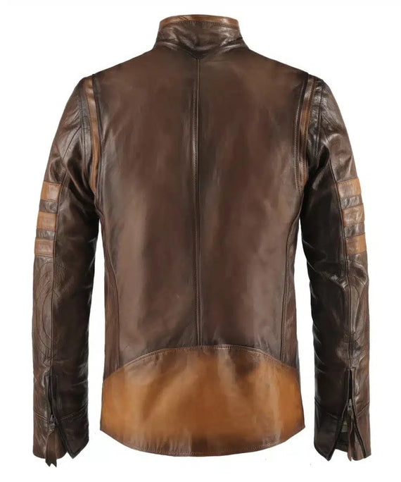 Men's Brown Leather Jacket - Replica - X-Men Origins | Soul Revolver