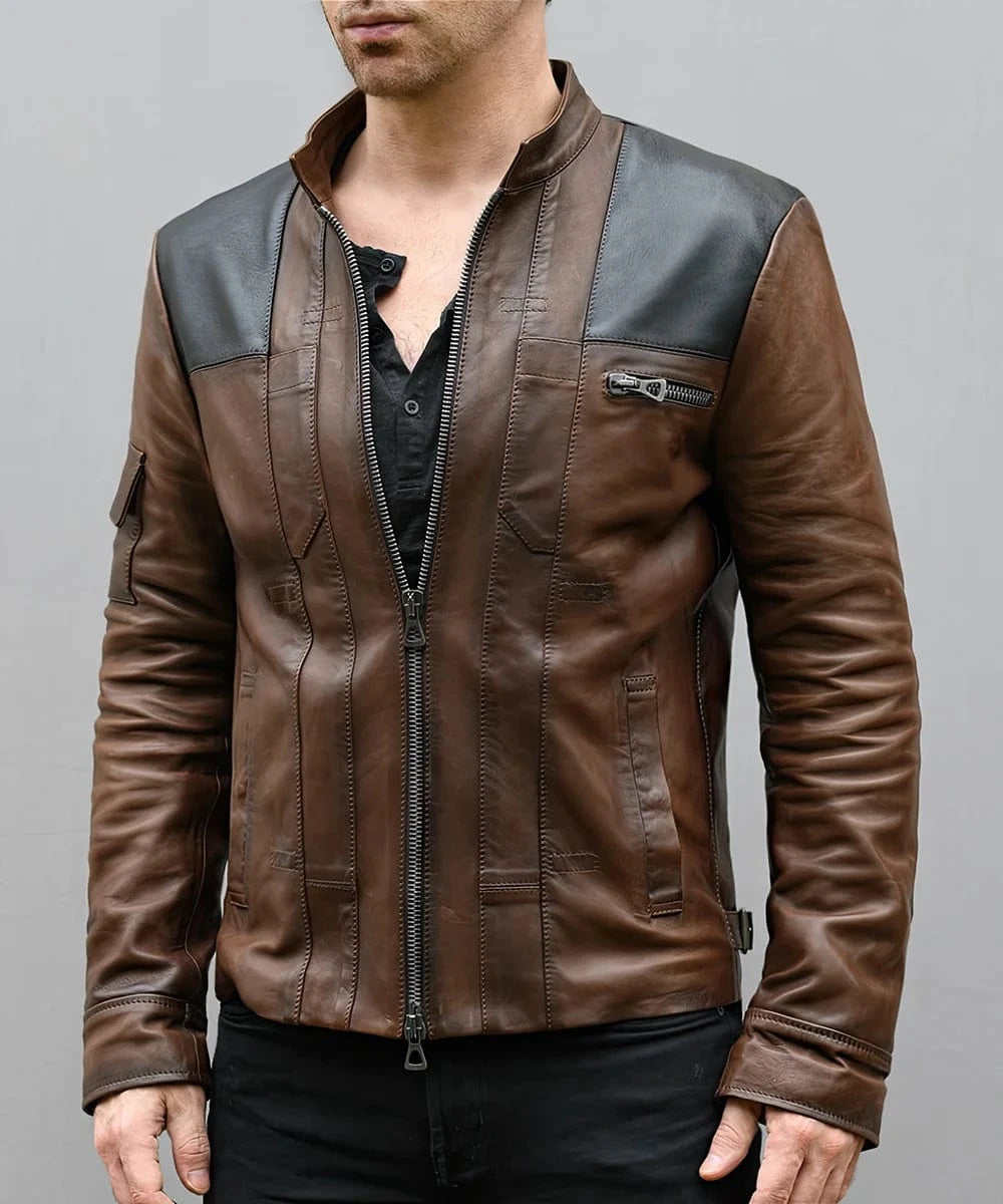 Soul Revolver Movie Replica Leather Jacket mens Solo leather jacket