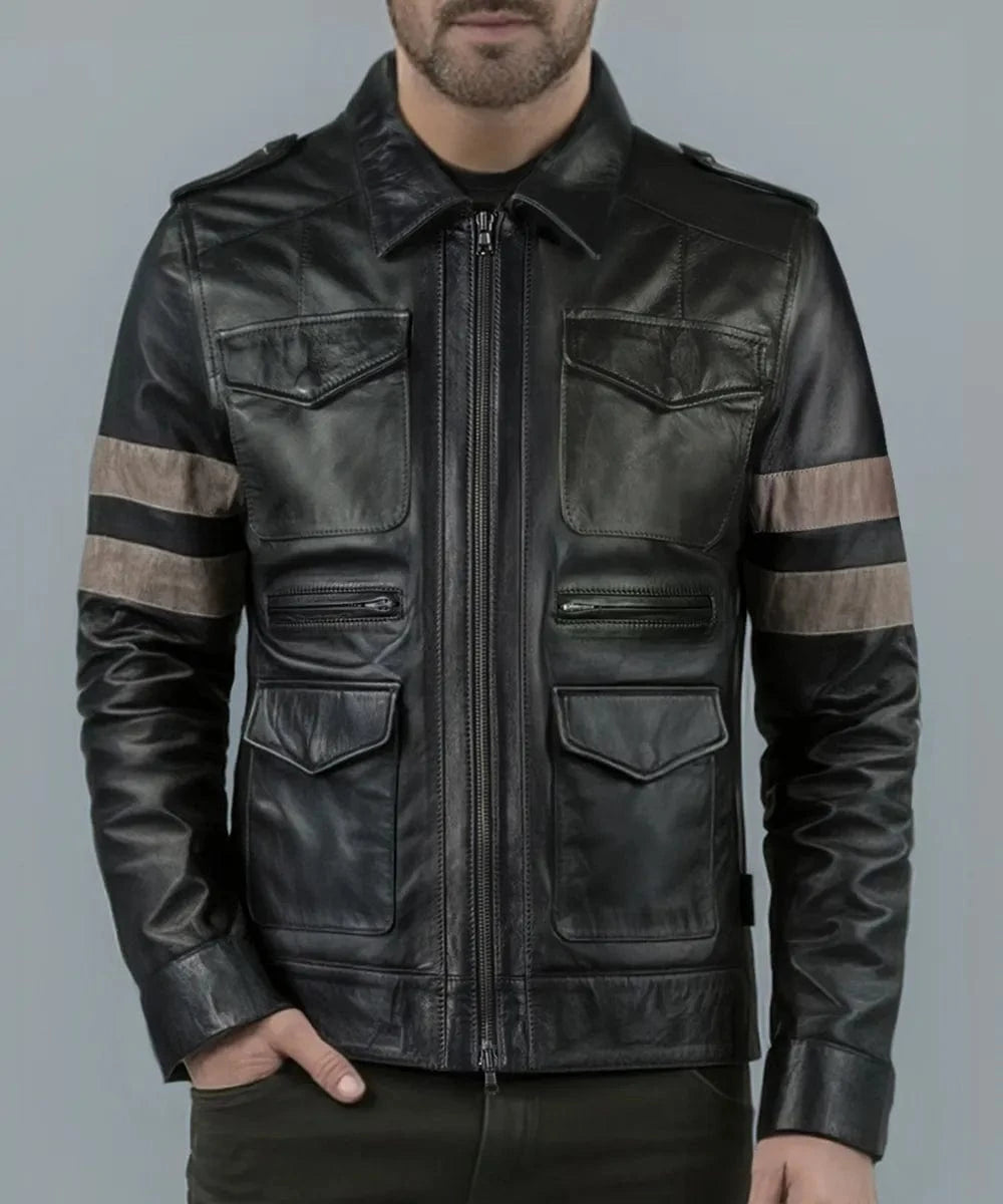 Replica Resident Evil Black Leather Jacket