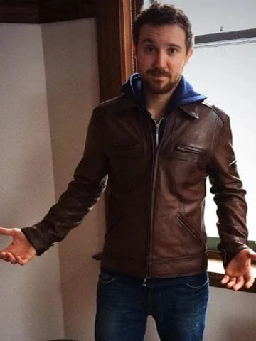 Sam huntington lynch leather jacket