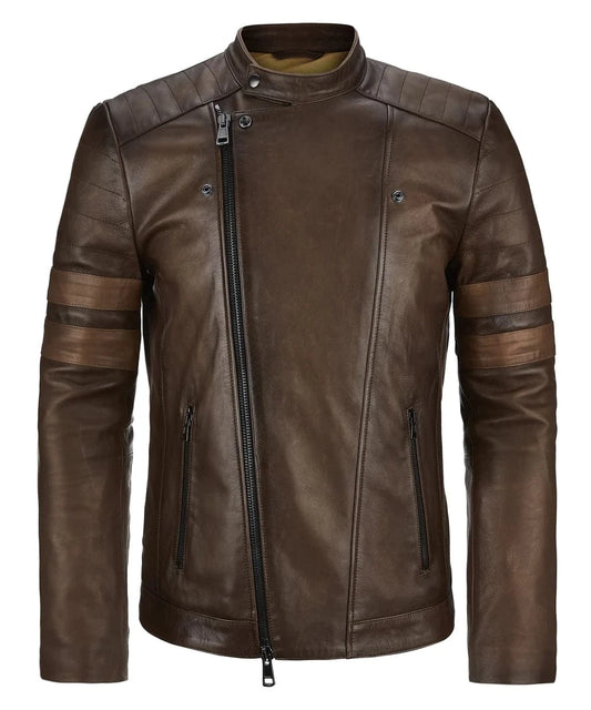 Soul Revolver Striped Leather Jacket XS mens Legion leather jacket