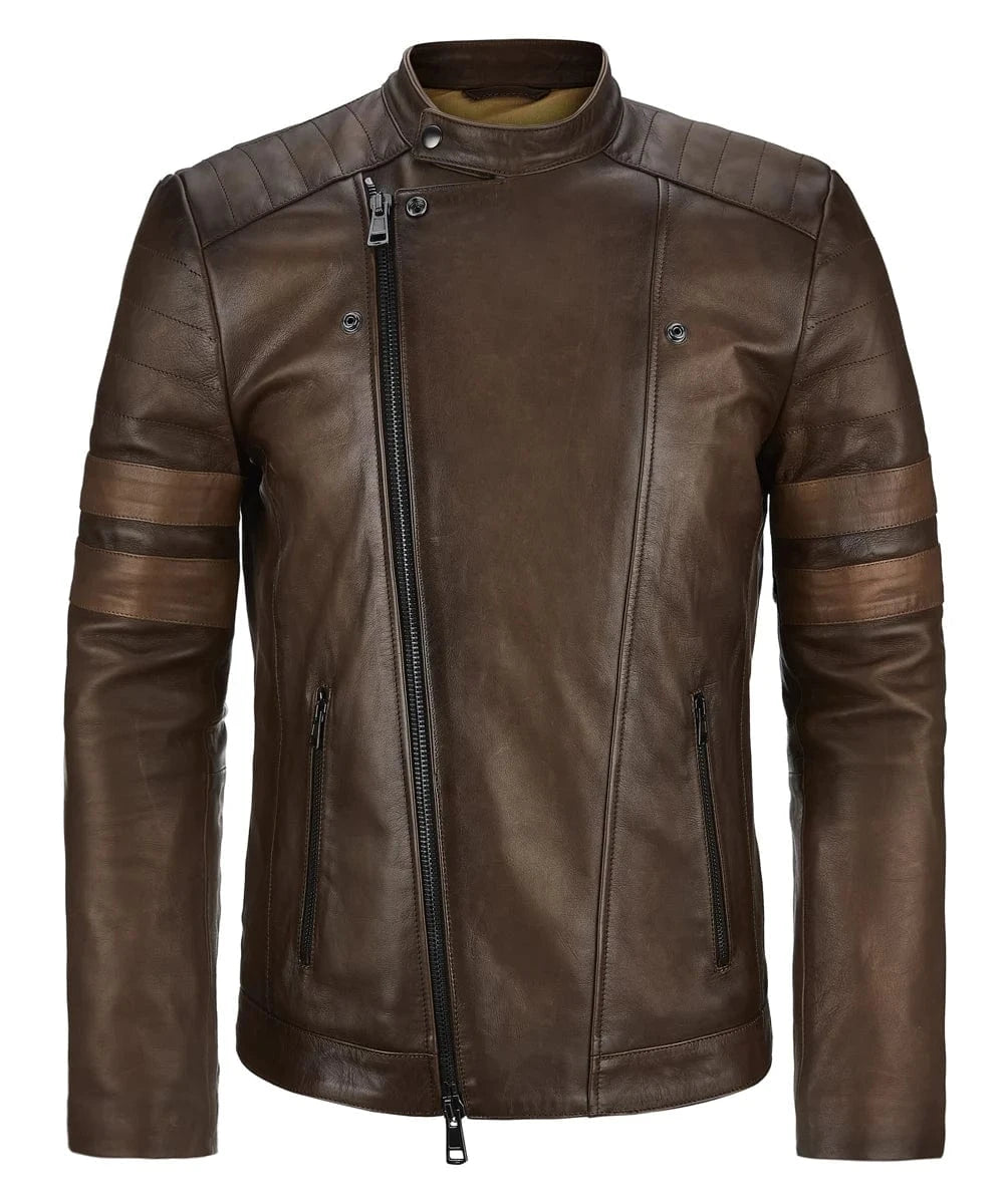 Soul Revolver Striped Leather Jacket XS mens Legion leather jacket