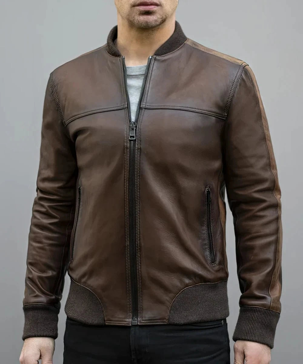 the game vintage bomber style jacket