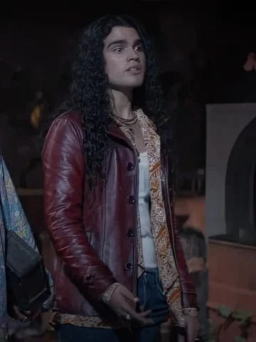 The winchesters red heist leather jacket