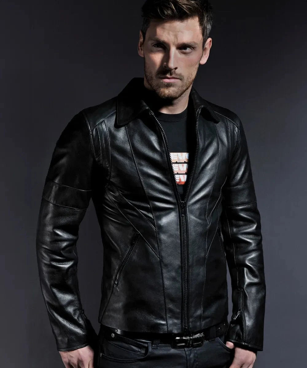 Soul Revolver Vintage Style Leather Jacket mens Wraith leather jacket