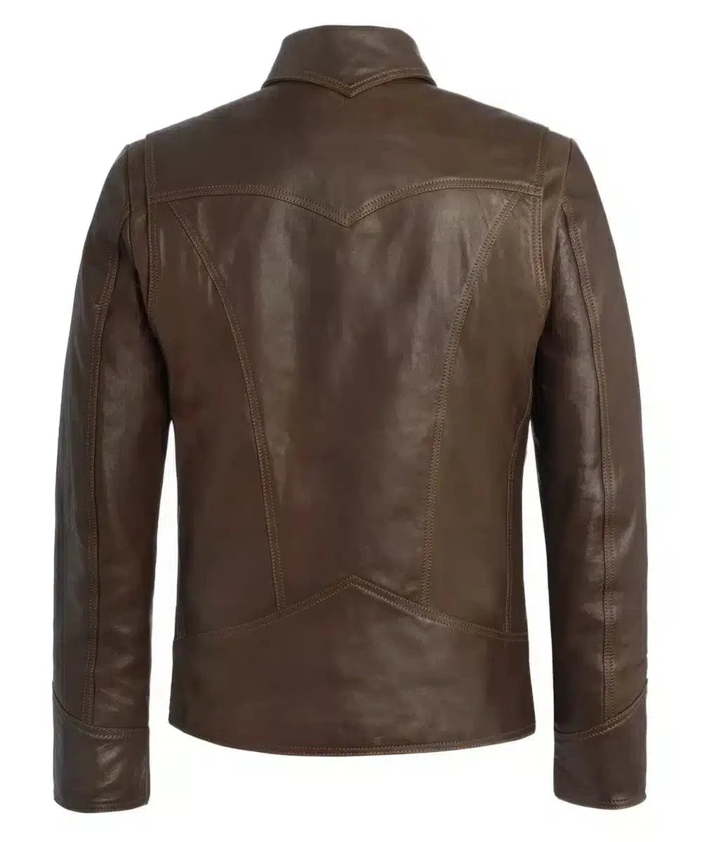 wolverine x-men vintage leather jacket back