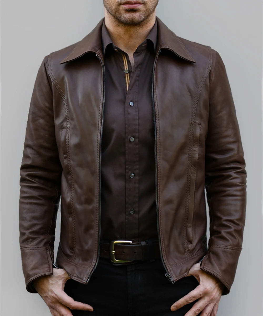 Wolverine ブラウンジャケット XLサイズ Men's Brown Leather Jacket – Movie Replica – Wolverine | Soul Revolver