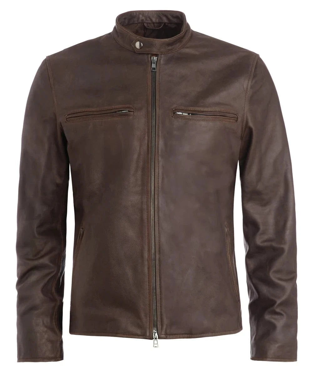 Soul Revolver XS mens Cafe Racer leather jacket