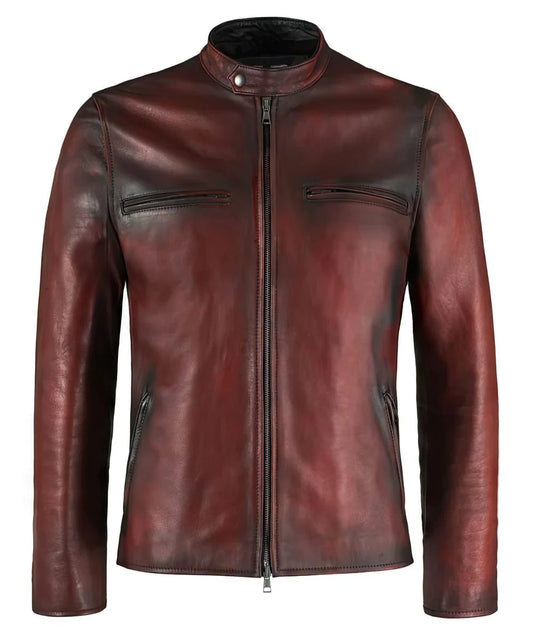 Soul Revolver XS mens Cafe Racer leather jacket