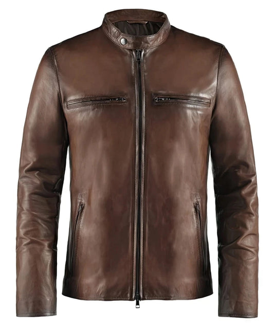 Soul Revolver XS mens Cafe Racer leather jacket