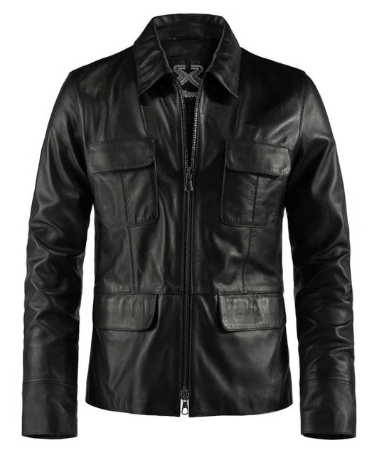 Soul Revolver XS mens Damon leather jacket