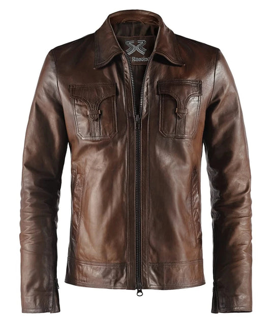 Soul Revolver XS mens Drifter leather jacket