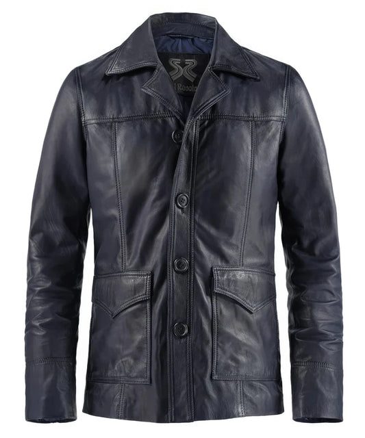 Soul Revolver XS mens Hitman leather jacket
