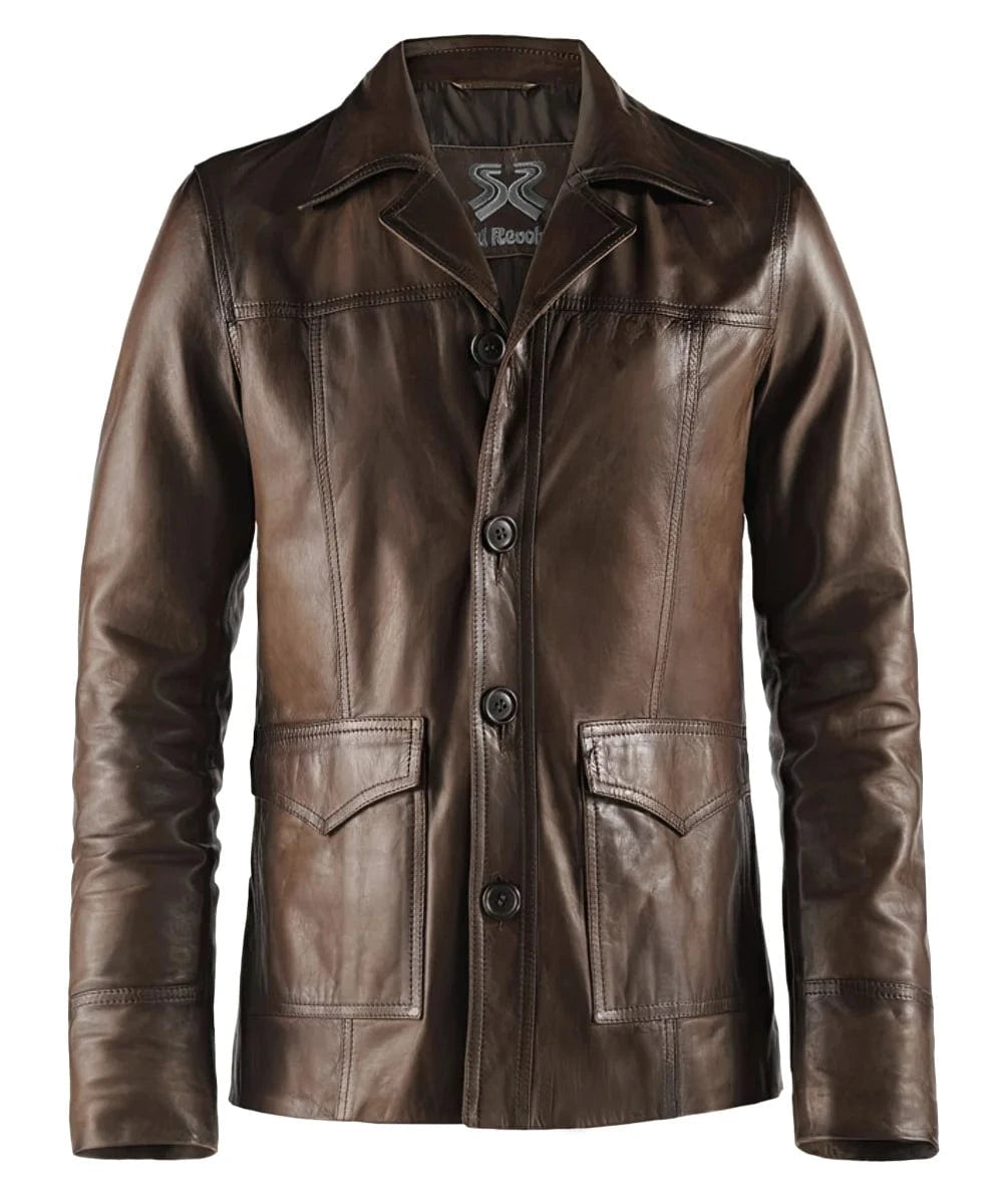 Soul Revolver XS mens Hitman leather jacket