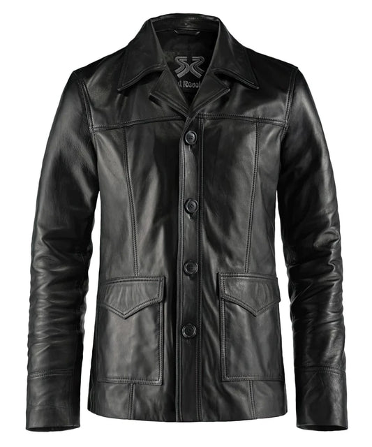 Soul Revolver XS mens Hitman leather jacket
