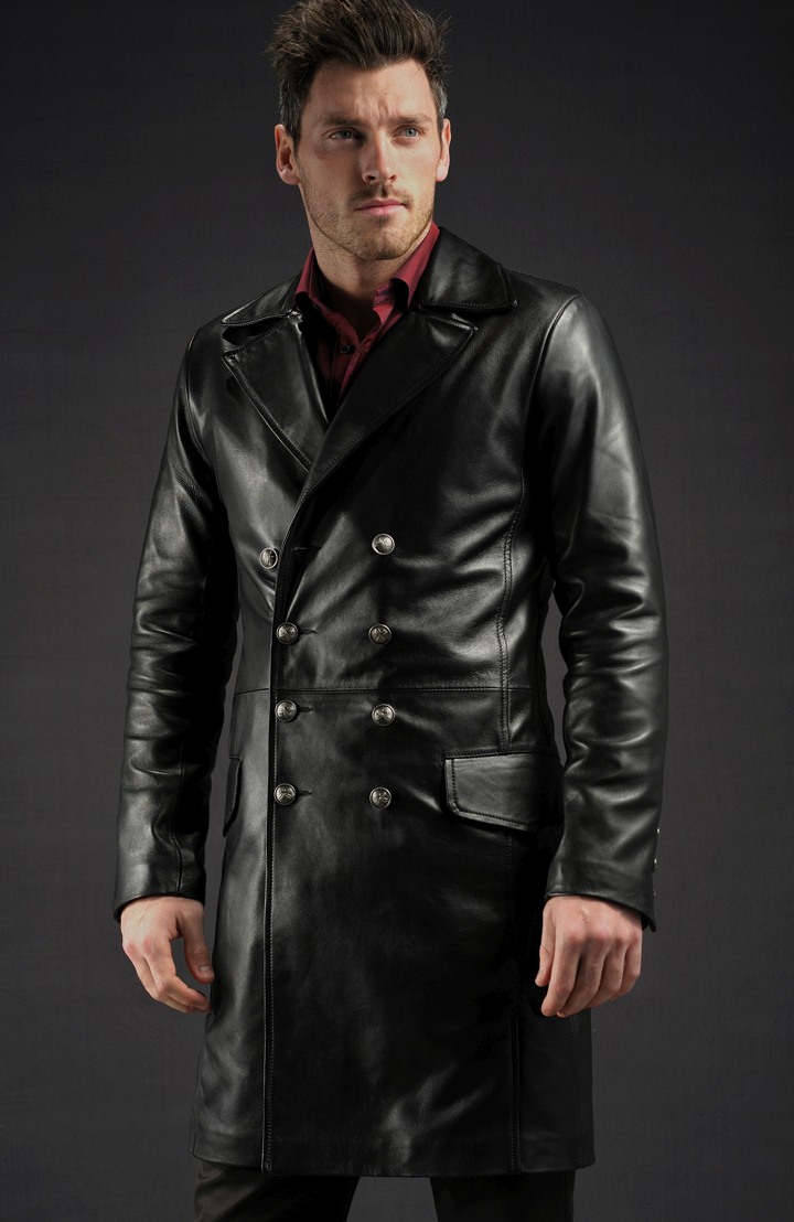 butcher black leather jacket showcase