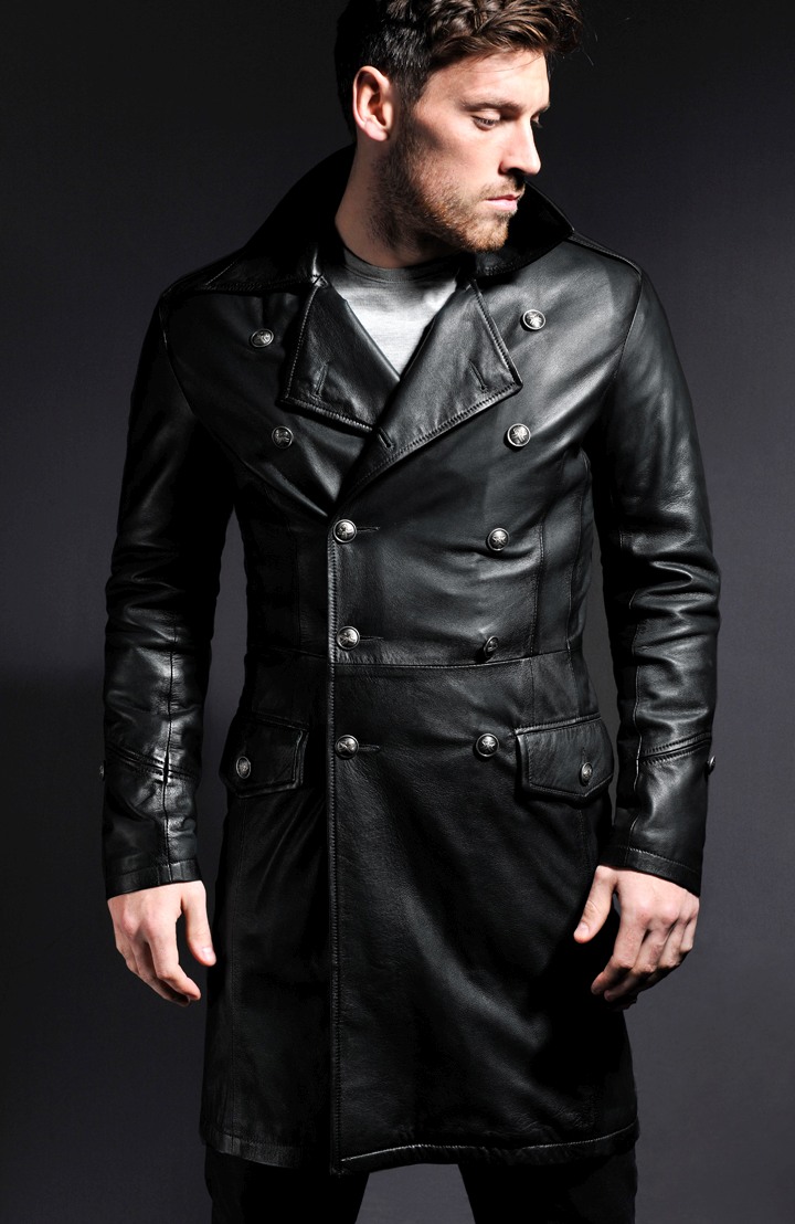 Military Style Leather Jacket | Marcus | Soul Revolver