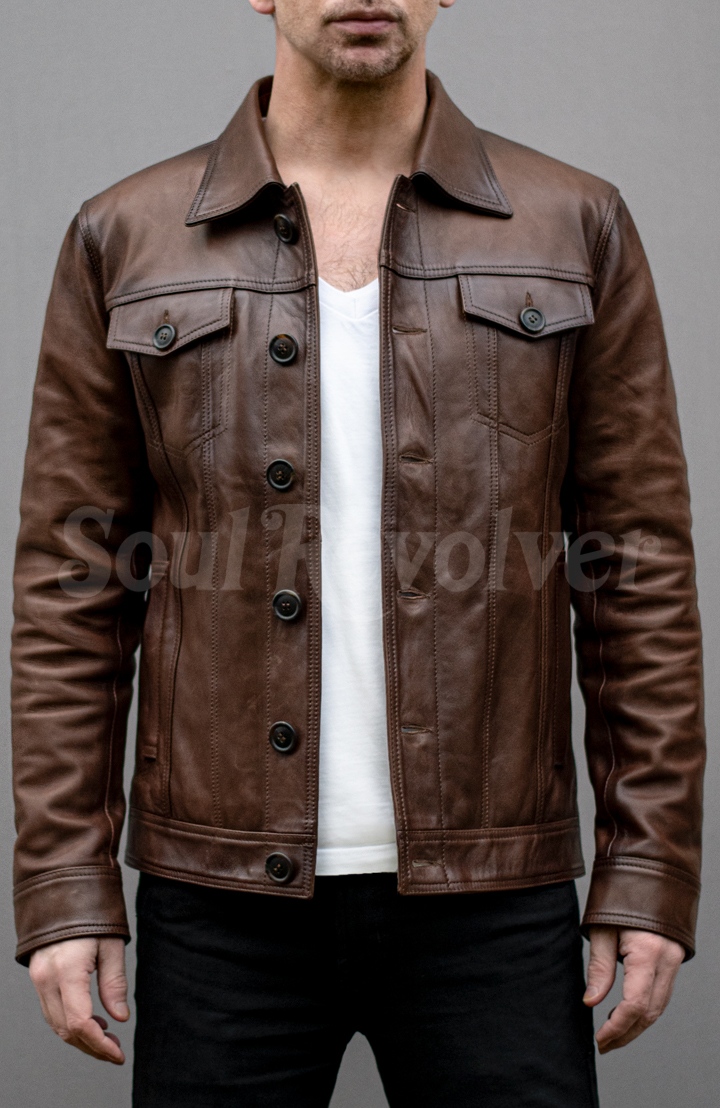 Trucker Leather Jacket | Soul Revolver
