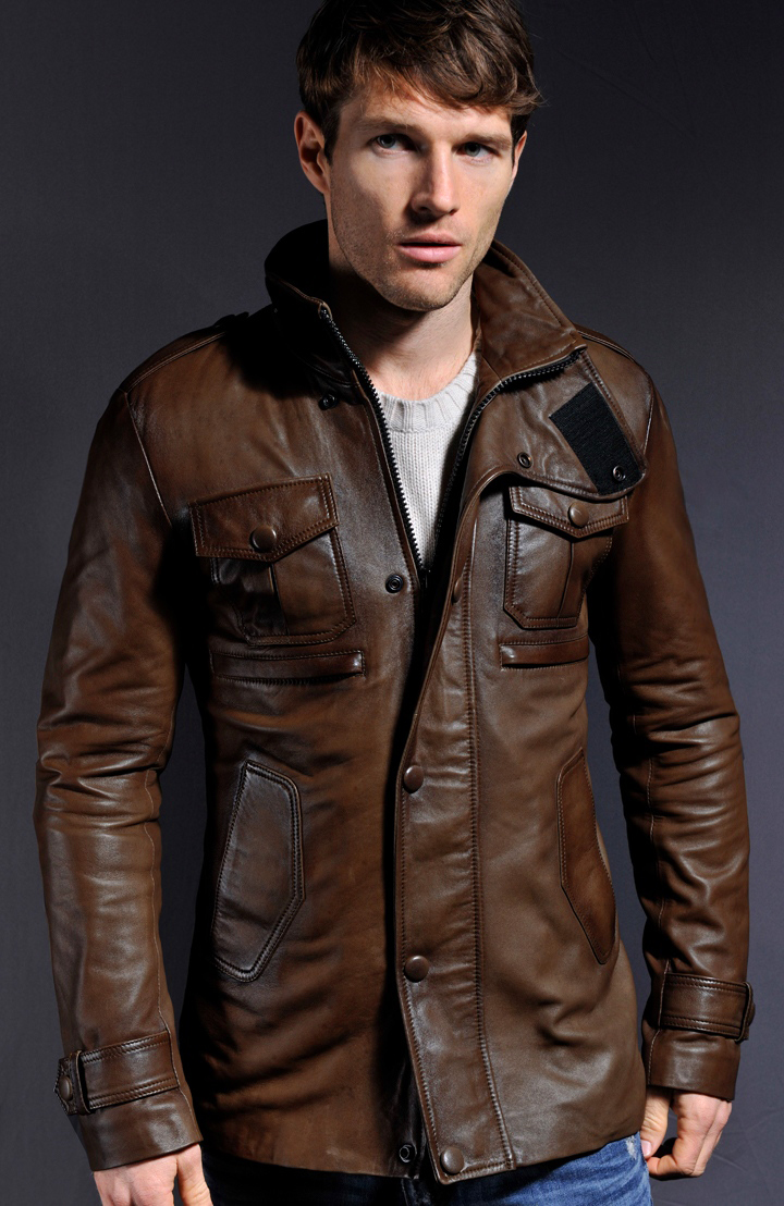Brown Stylish Leather Jacket | Yushan | Soul Revolver